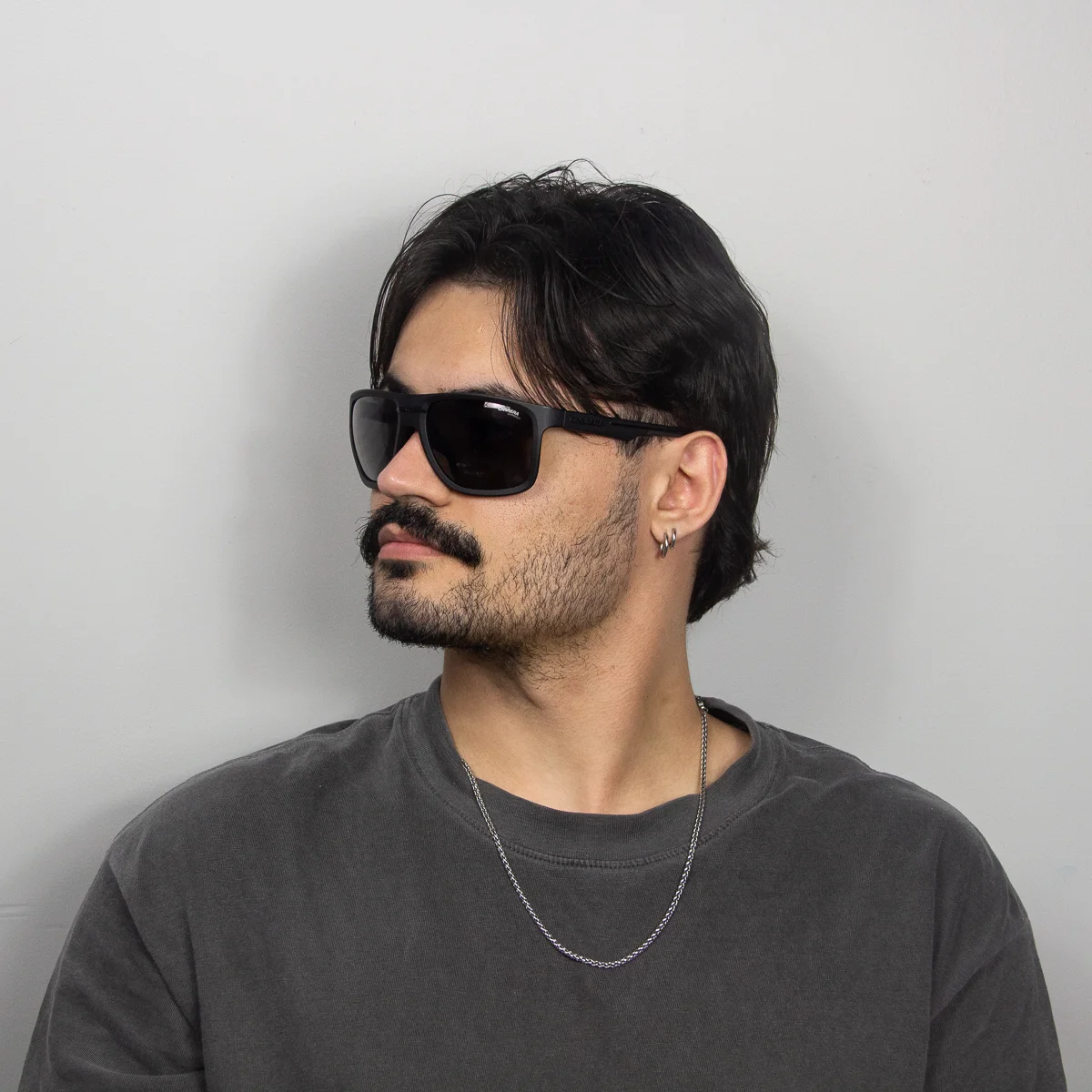 Oculos Solar Carrera C Sport 08/s 003 60 Preto Fosco Lente Cinza Polarizada Preto 5