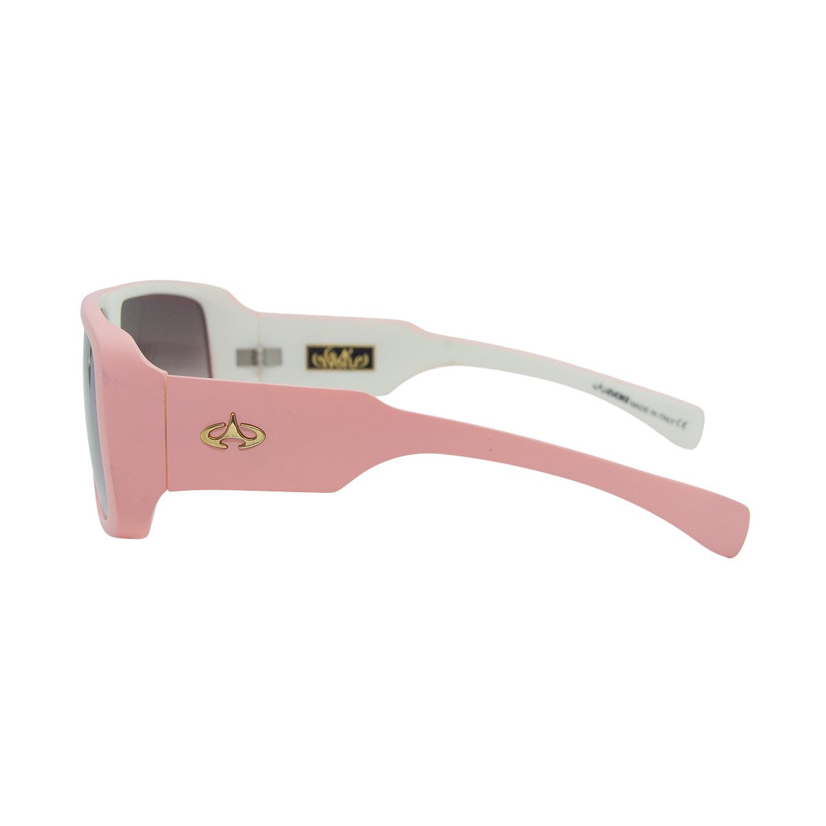 Oculos Solar Evoke Amplifier Ice04 Rosa Brilho Lente Marrom Degrade Rosa 3