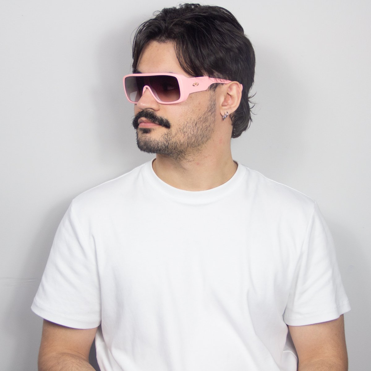 Oculos Solar Evoke Amplifier Ice04 Rosa Brilho Lente Marrom Degrade Rosa 5