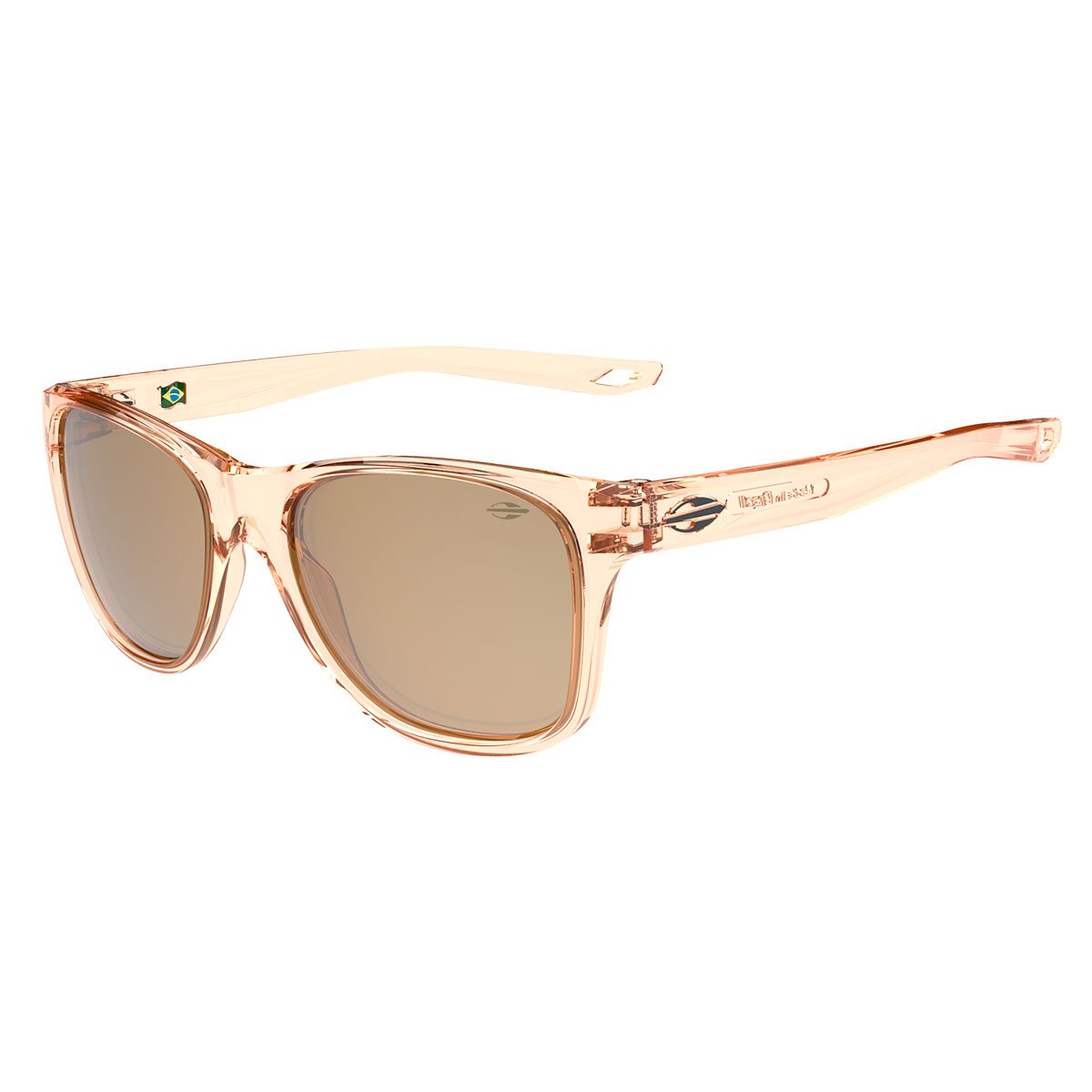 Oculos Solar Mormaii Bangkok M0187b6181 Nude Translucido Lente Dourado Espelhada cat1