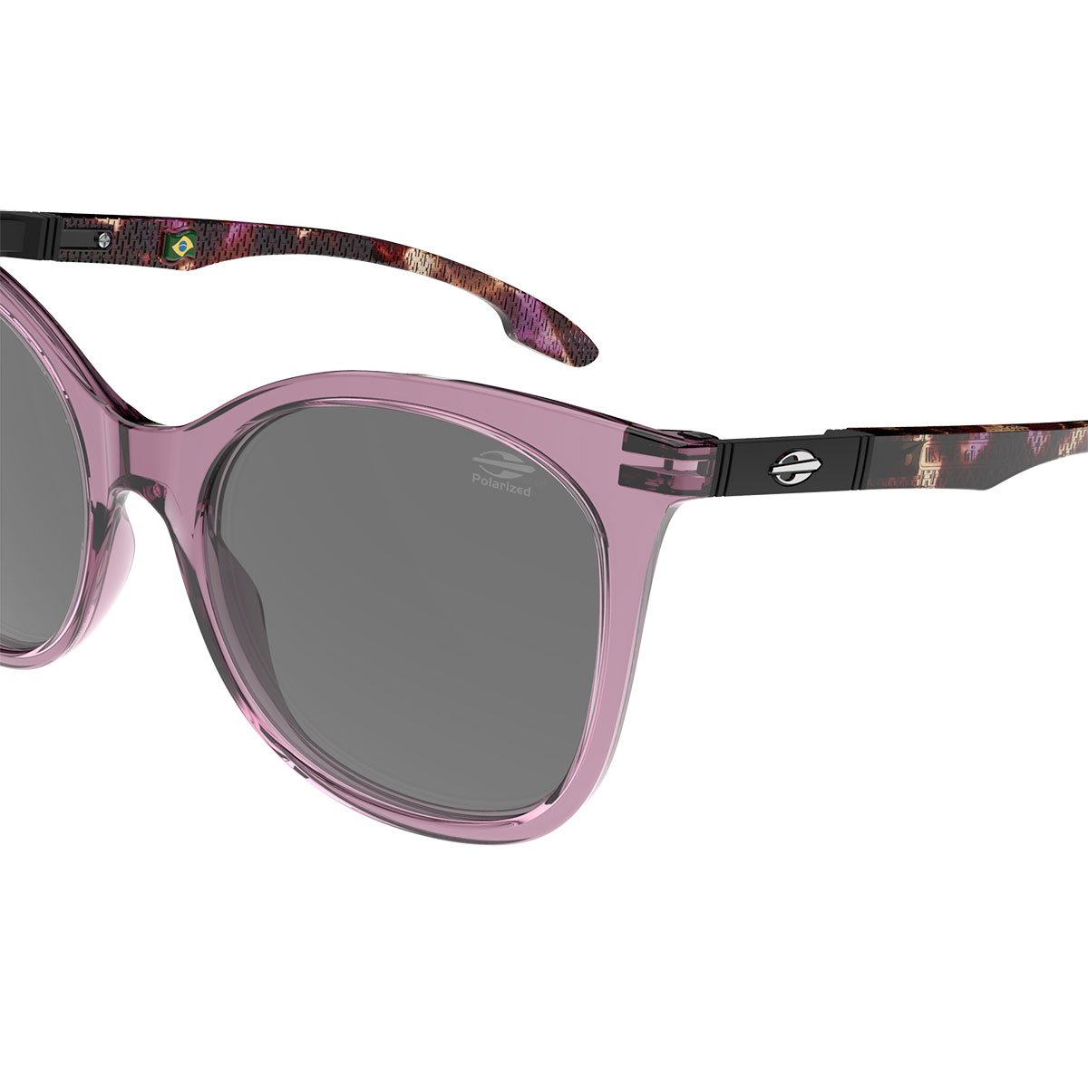 Oculos Solar Mormaii Antalia M0155bd903 Rosa Translucido Lente Cinza Polarizada Lilás 2