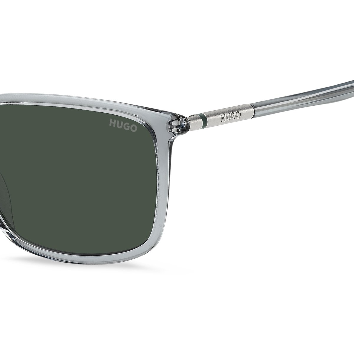 Oculos Solar Hugo Hg1374/s Kb7 57 Cinza Translucido Lente Verde Cinza 3