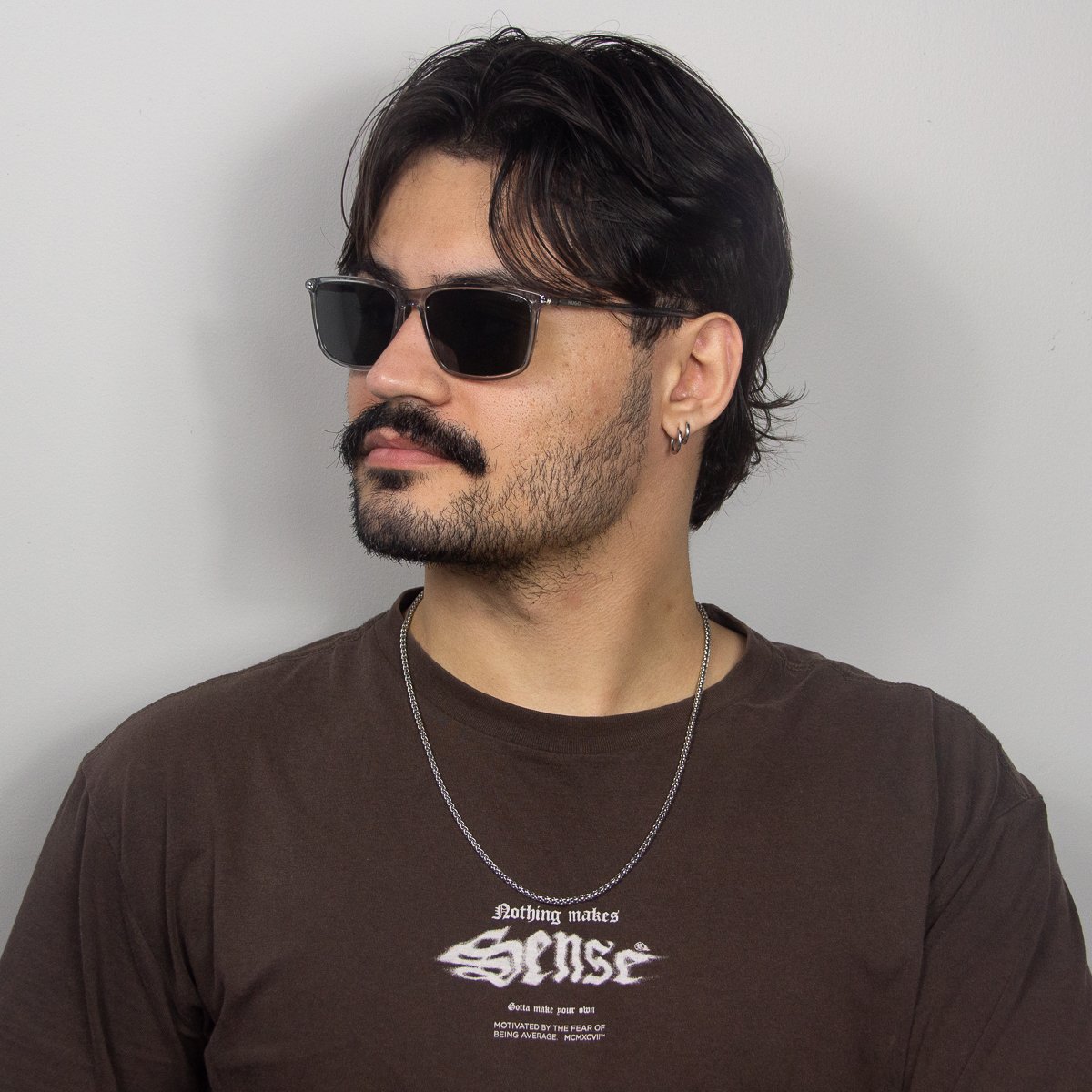 Oculos Solar Hugo Hg1374/s Kb7 57 Cinza Translucido Lente Verde Cinza 5