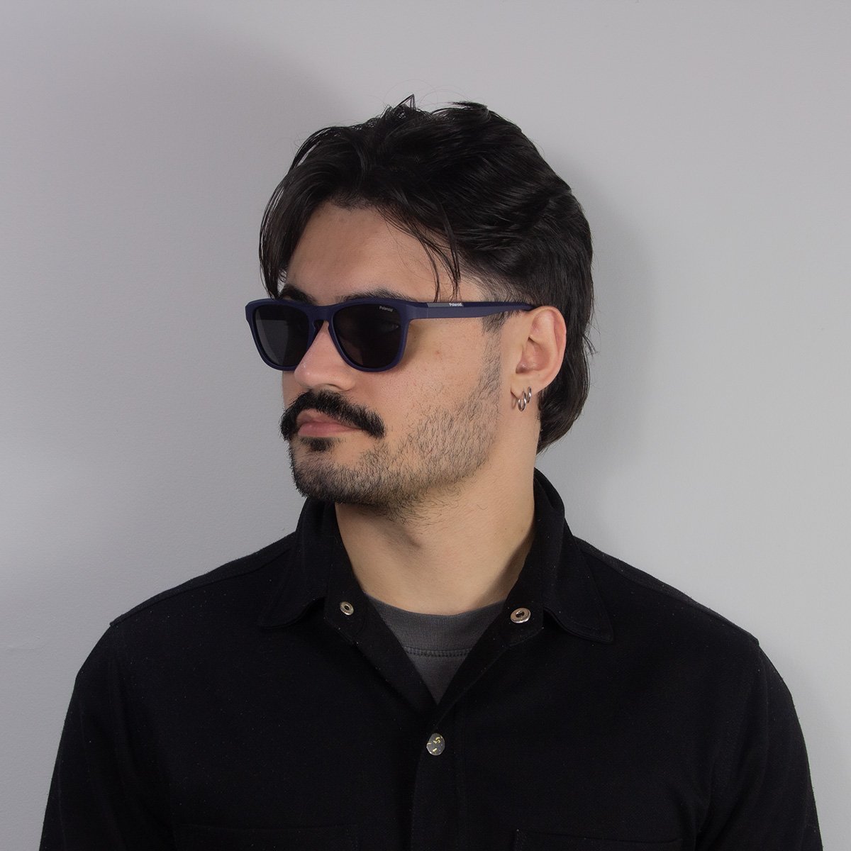 Oculos Solar Polaroid Pld2168/s 4nz 54 Azul Fosco Lente Cinza Polarizada Azul 5