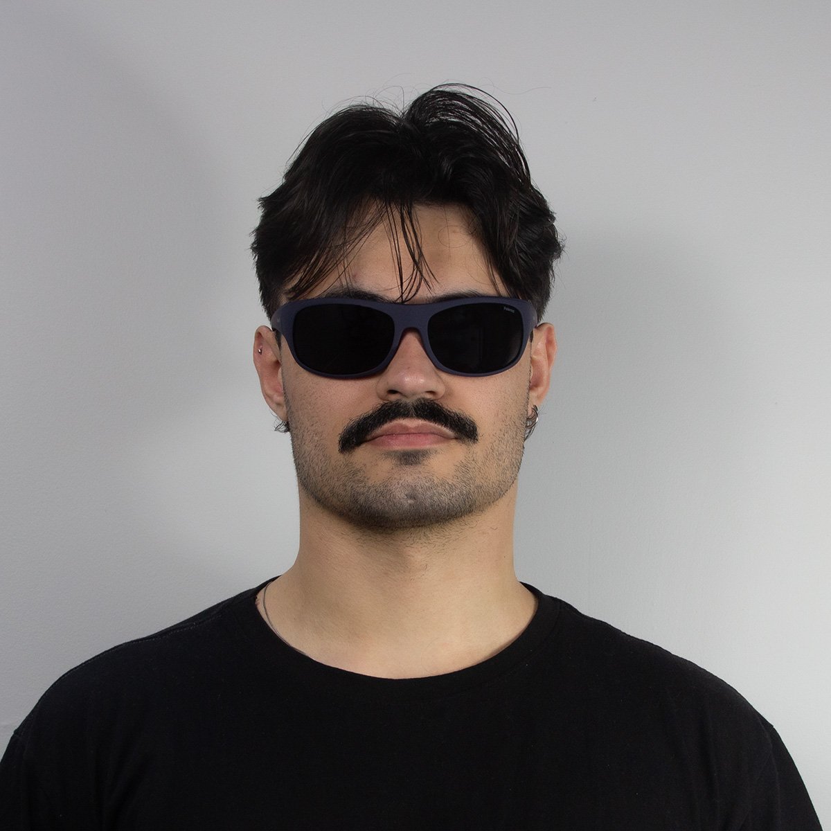 Oculos Solar Polaroid 07886f Szay2 66 Azul Fosco Lente Cinza Polarizada Azul 4