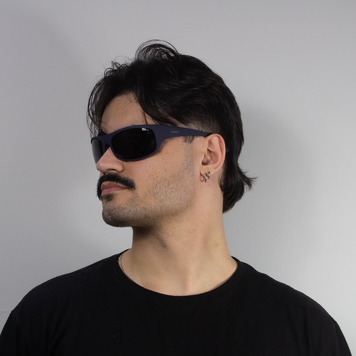 Oculos Solar Polaroid 07886f Szay2 66 Azul Fosco Lente Cinza Polarizada Azul 5