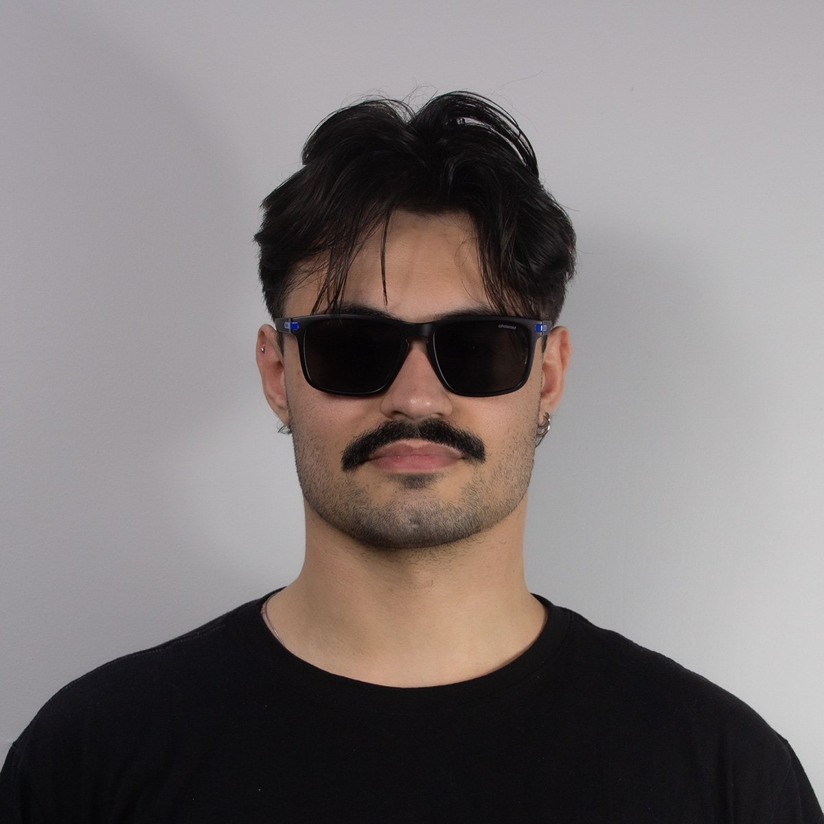 Oculos Solar Polaroid Pld2088/s 0vk 55 Preto Fosco Lente Cinza Polarizada Preto 4