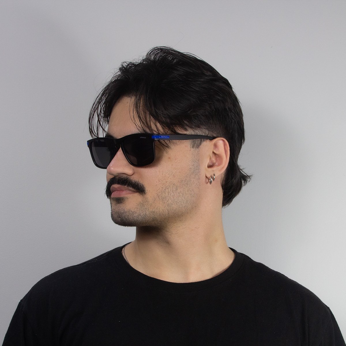 Oculos Solar Polaroid Pld2088/s 0vk 55 Preto Fosco Lente Cinza Polarizada Preto 5