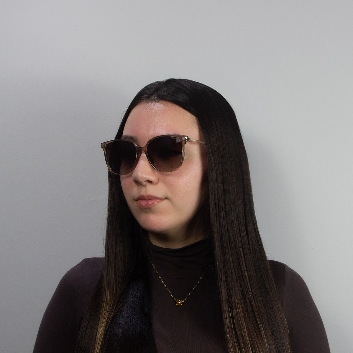 Oculos Solar Polaroid Pld4170/g/s/x J5g 56 Marrom Translucido Lente Marrom Degrade Polarizada Bege 6