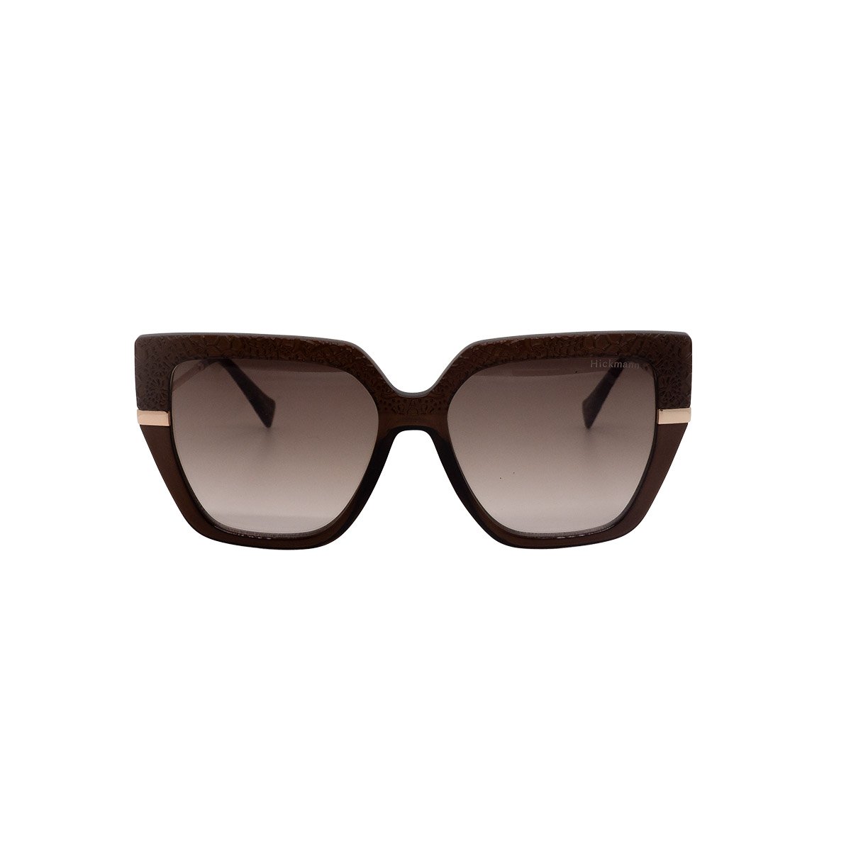 Oculos Solar Hickmann Peonia 1 G02 Marrom Translucido Lente Marrom Degrade Marrom 2