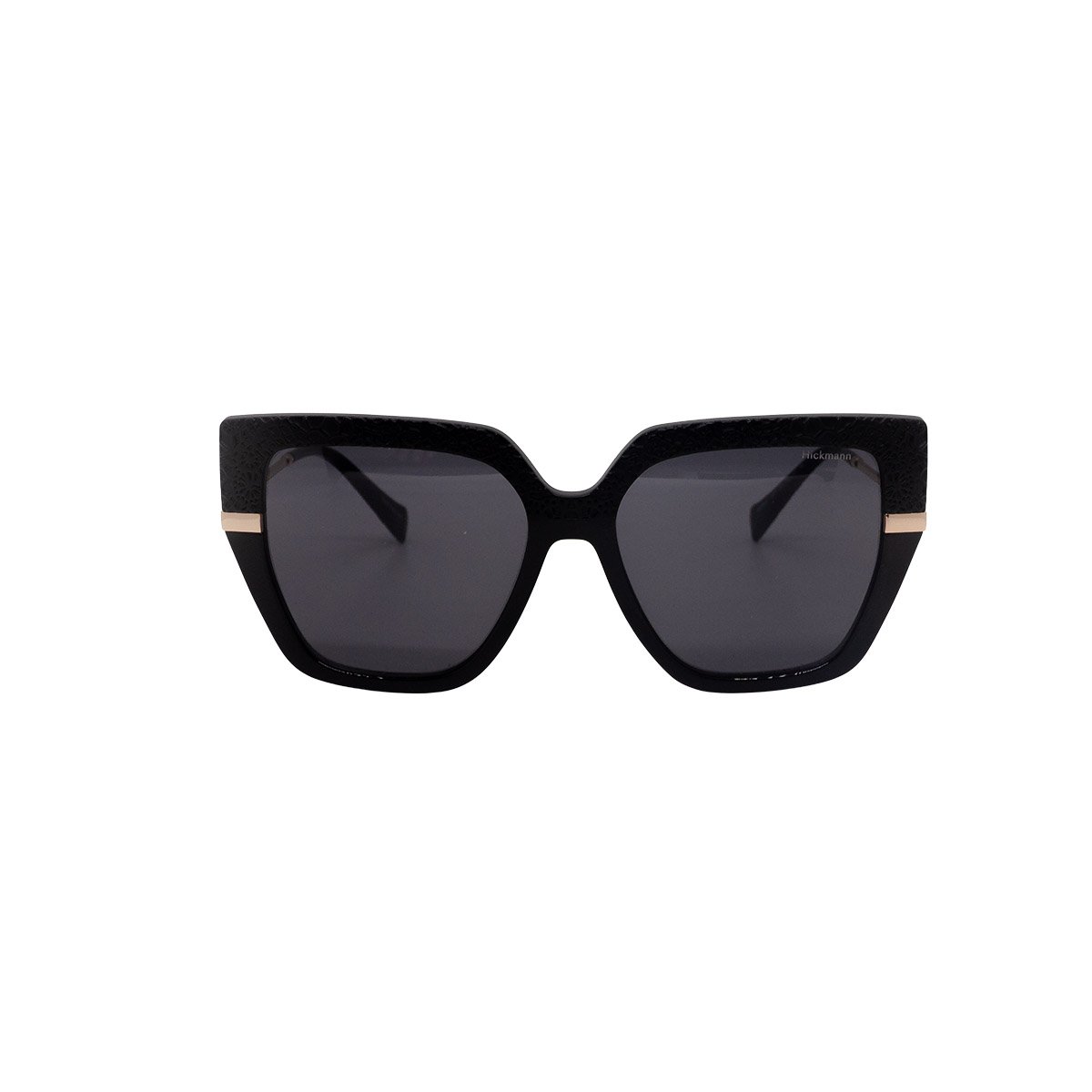 Oculos Solar Hickmann Peonia 1 A01 Preto Fosco Lente Cinza Preto 2