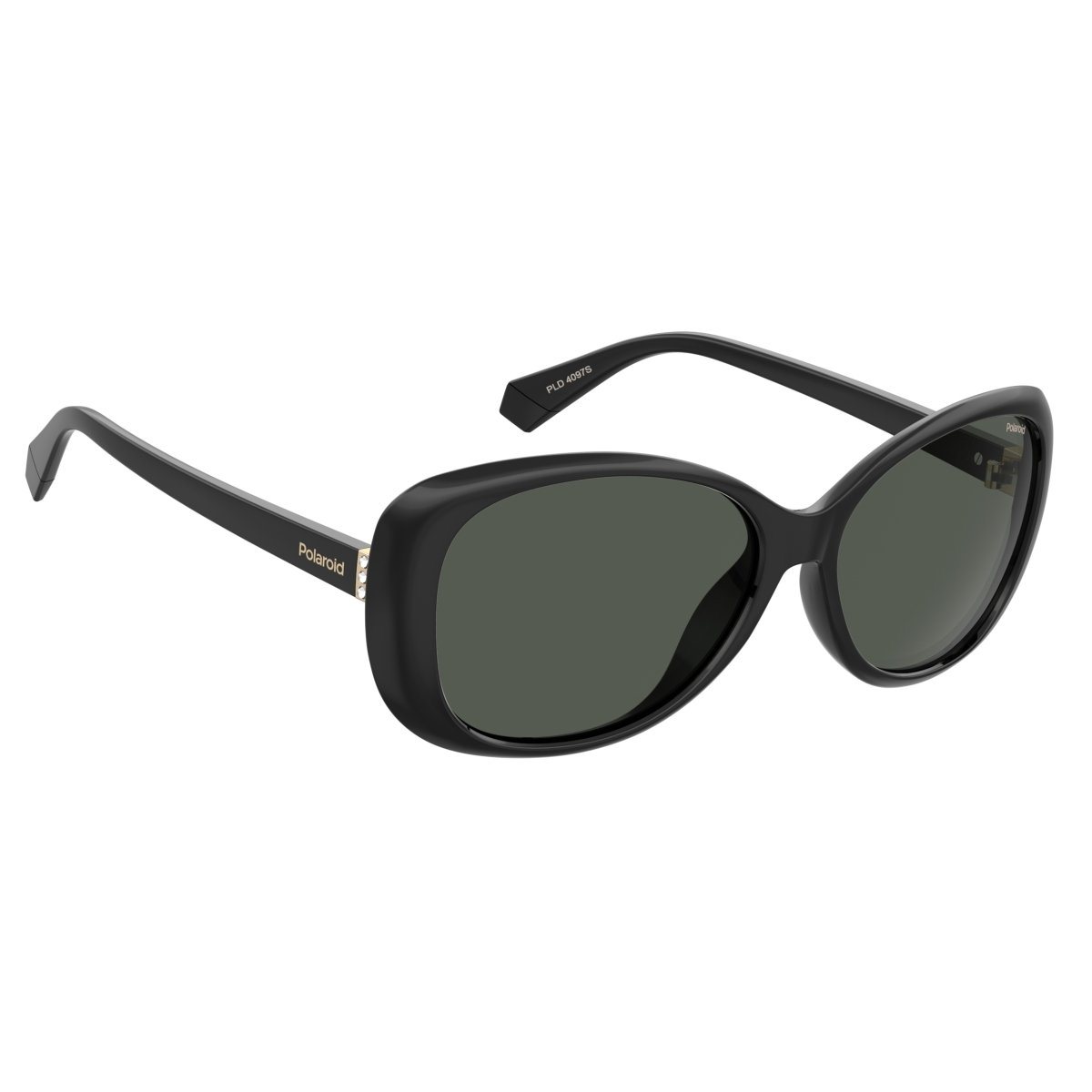 Oculos Solar Polaroid Pld4097/s 807 58 Preto Brilho Lente Cinza Polarizada Preto 4