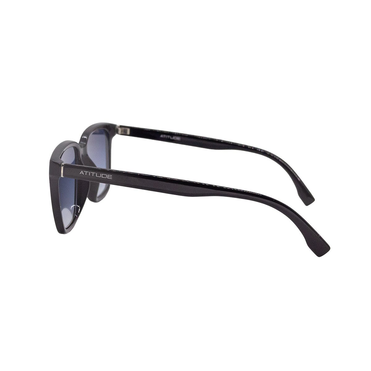 Oculos Solar Atitude At8070 A02 Preto Brilho Lente Azul Degrade Preto 3