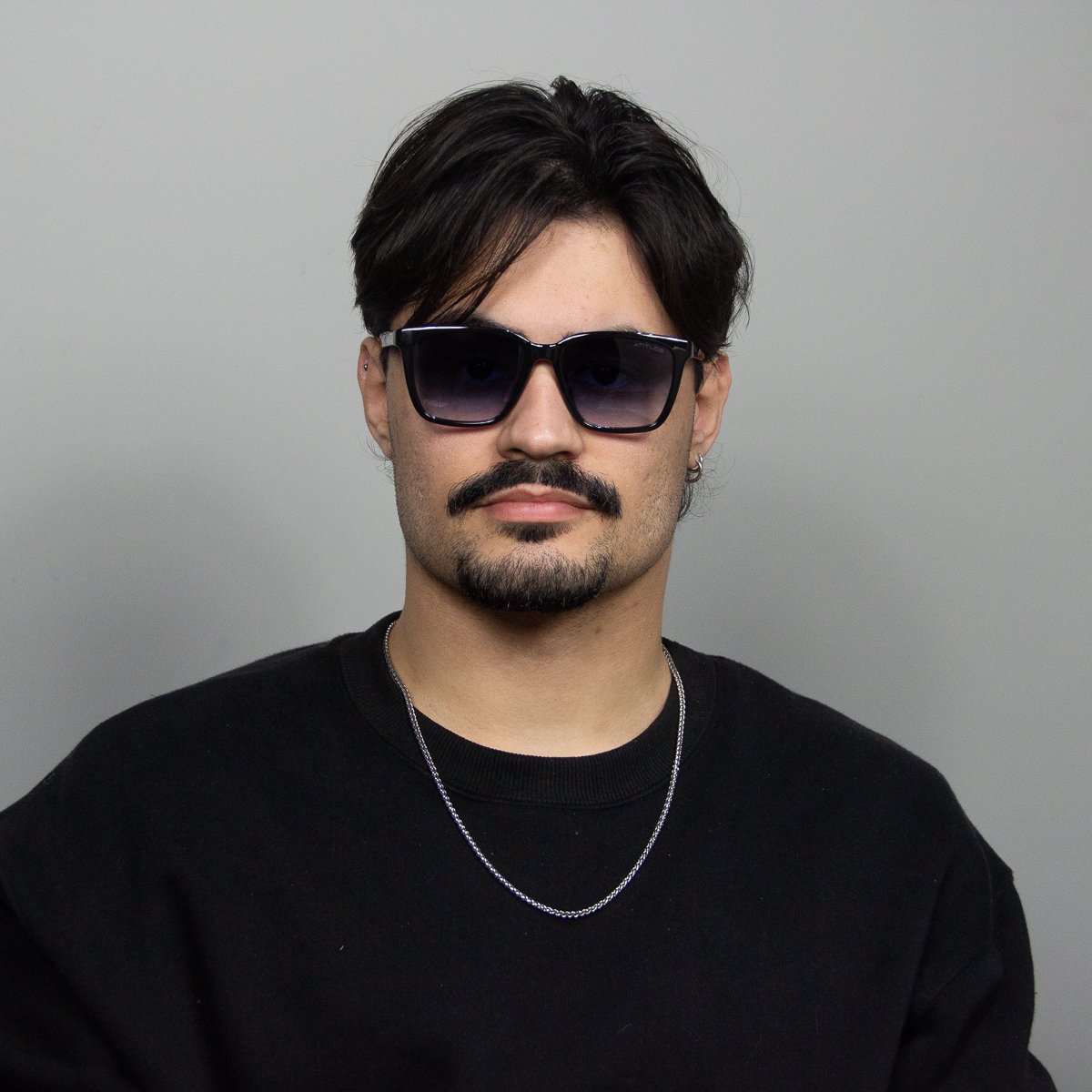 Oculos Solar Atitude At8070 A02 Preto Brilho Lente Azul Degrade Preto 5