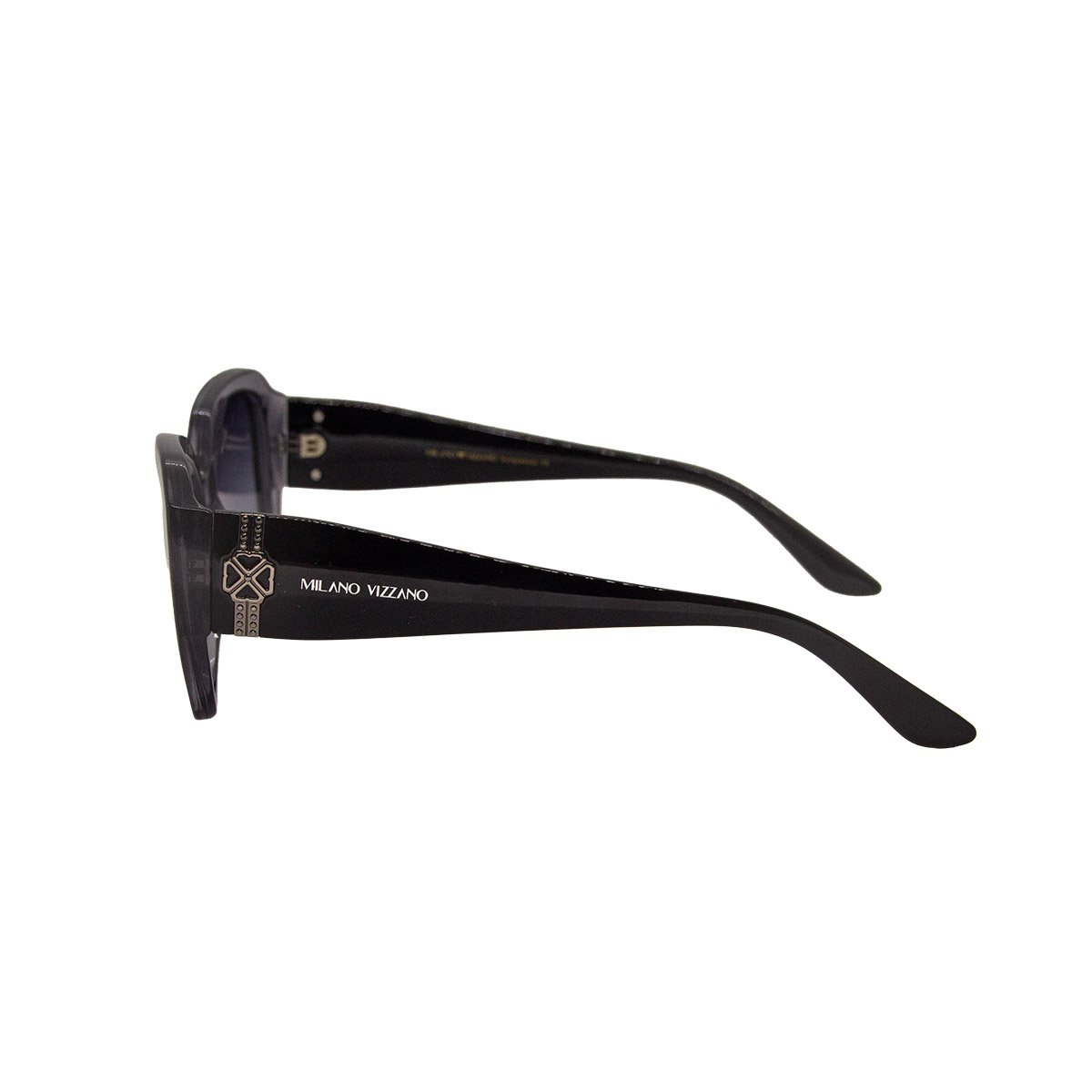 Oculos Solar Milano Vizzano Ouro 228/sl C300 Cinza Translucido Lente Cinza Degrade Cinza 3