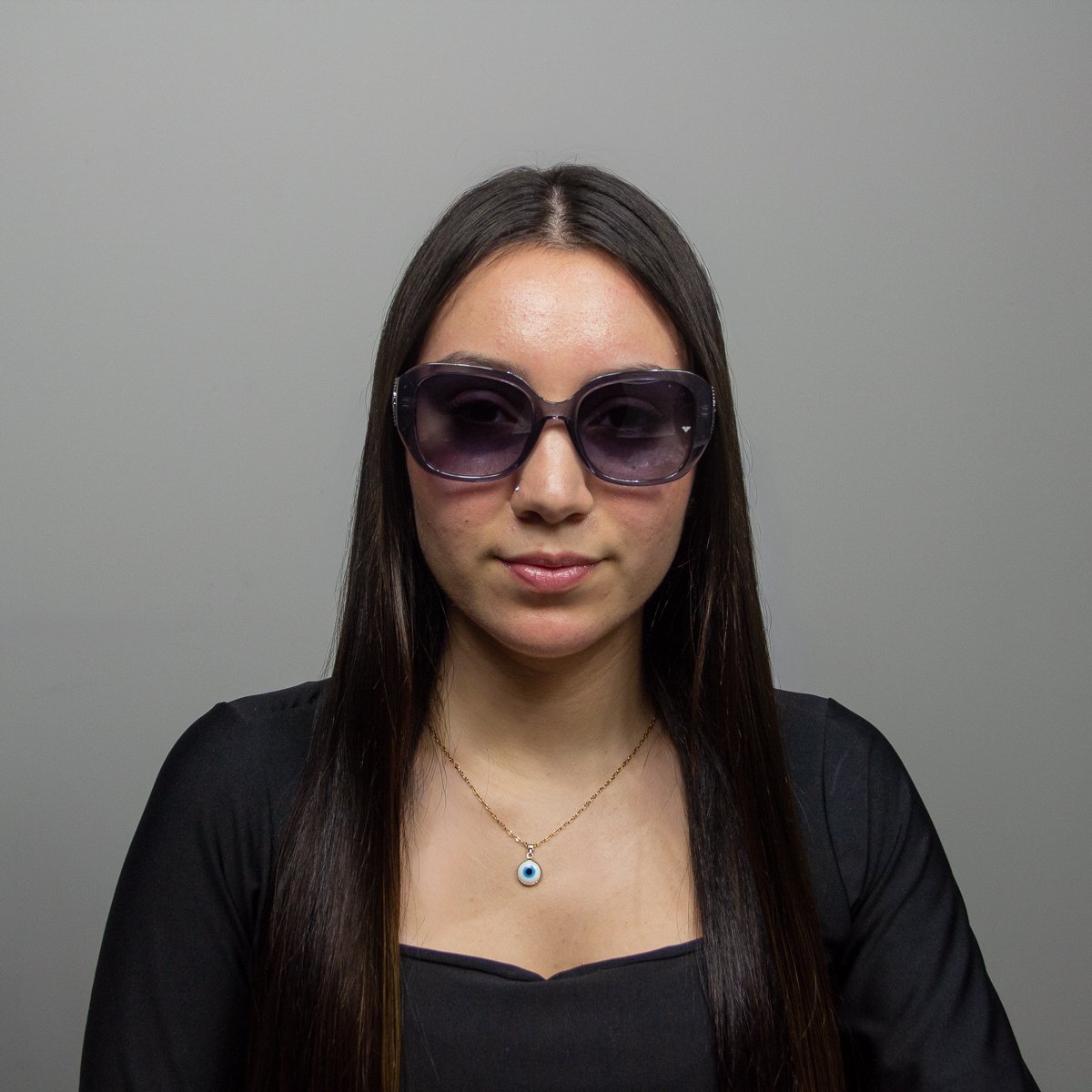 Oculos Solar Milano Vizzano Ouro 228/sl C300 Cinza Translucido Lente Cinza Degrade Cinza 5