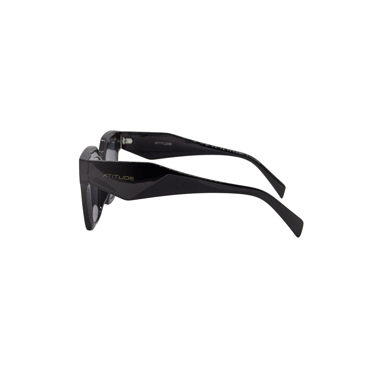 Oculos Solar Atitude At8153 A01 Preto Brilho Lente Cinza Preto 3