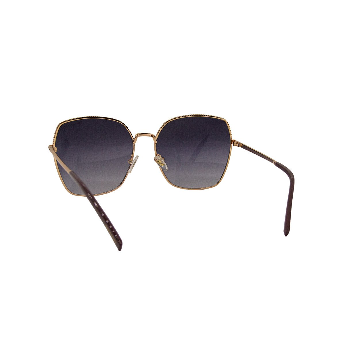 Oculos Solar Milano Vizzano Ouro 29/s Av234 Preto Brilho Lente Cinza Degrade Preto 4