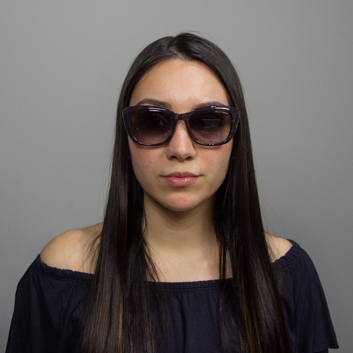 Oculos Solar Milano Vizzano Ouro 213/sl C100 Marrom Brilho Demi Lente Marrom Degrade Marrom 6