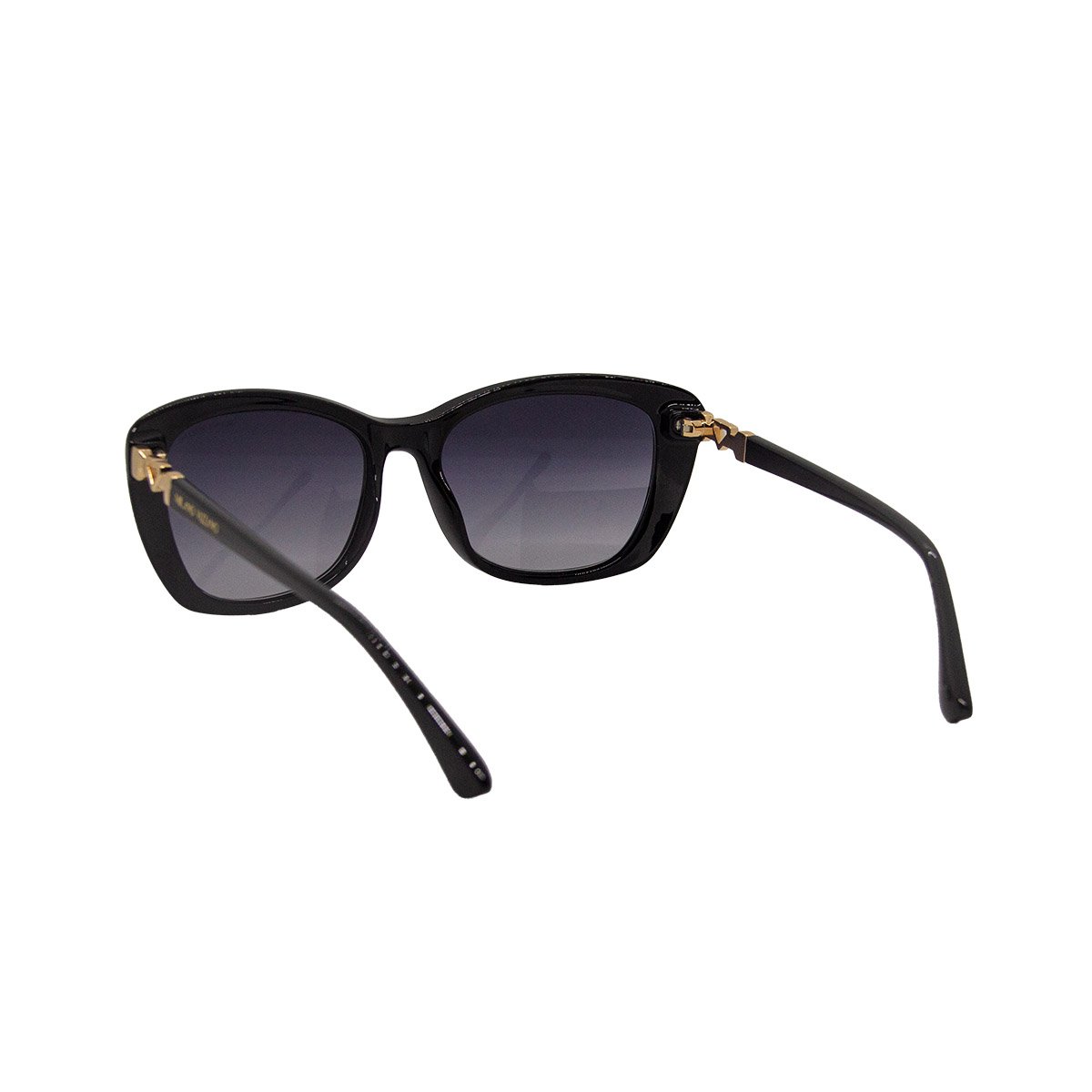 Oculos Solar Milano Vizzano Ouro 213/sl C300 Preto Brilho Lente Cinza Degrade Preto 4