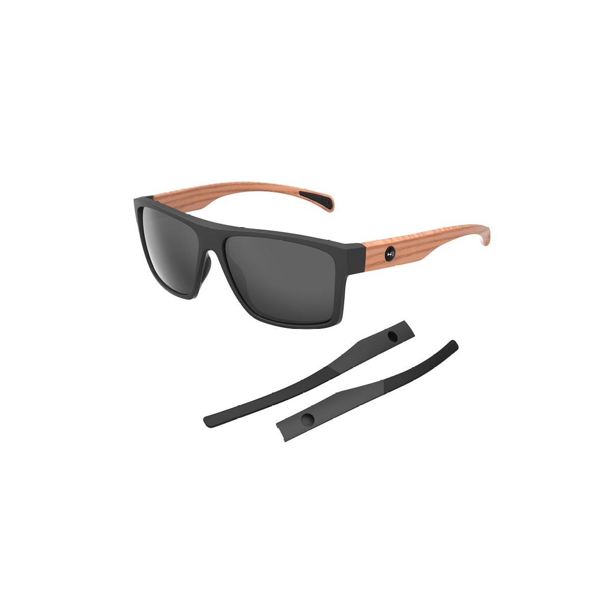 Oculos Solar Hb Happy 10105570812032 Preto Fosco Lente Cinza Polarizada
