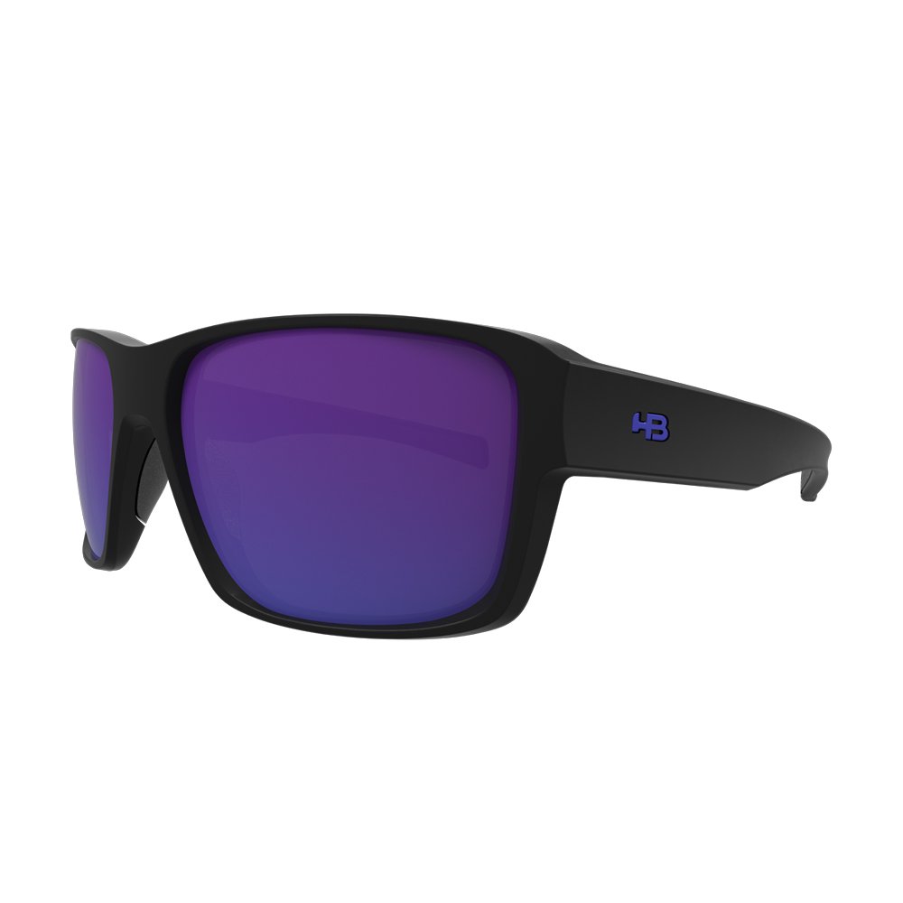 Oculos Solar Hb The Pass 10104180003024 Preto Fosco Lente Azul Espelhada