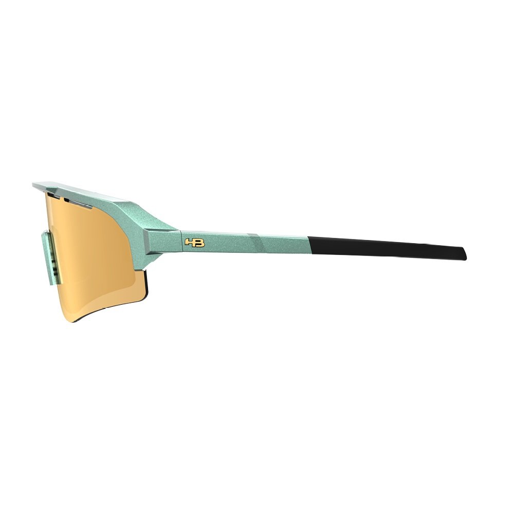 Oculos Solar Hb Edge S 10105630752026 Verde Fosco Lente Dourado Espelhada Verde 3