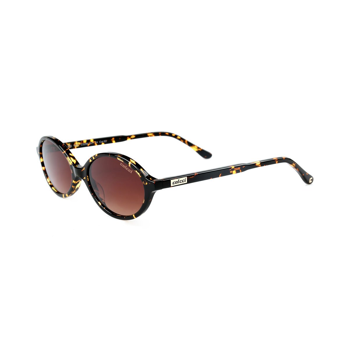 Oculos Solar Colcci Vero C0286ff034 Amarelo Brilho Demi Lente Marrom Degrade