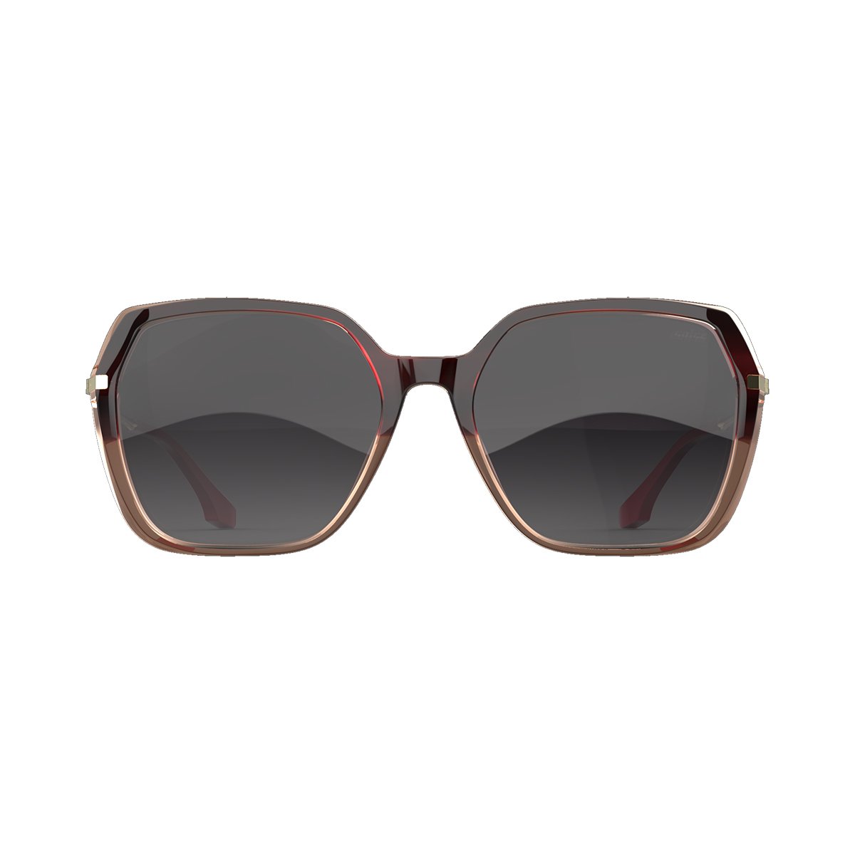 Oculos Solar Colcci Stela C0167fg233 Bordo Translucido Degrade Lente Cinza Degrade cat1 Vermelho 2
