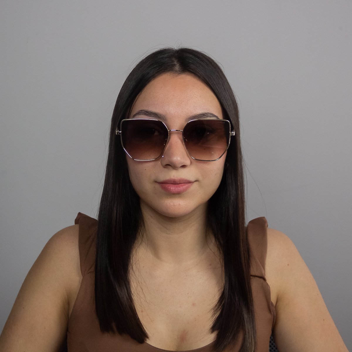 Oculos Solar Colcci C0233e1034 Dourado Brilho Lente Marrom Degrade cat1 Dourado 3