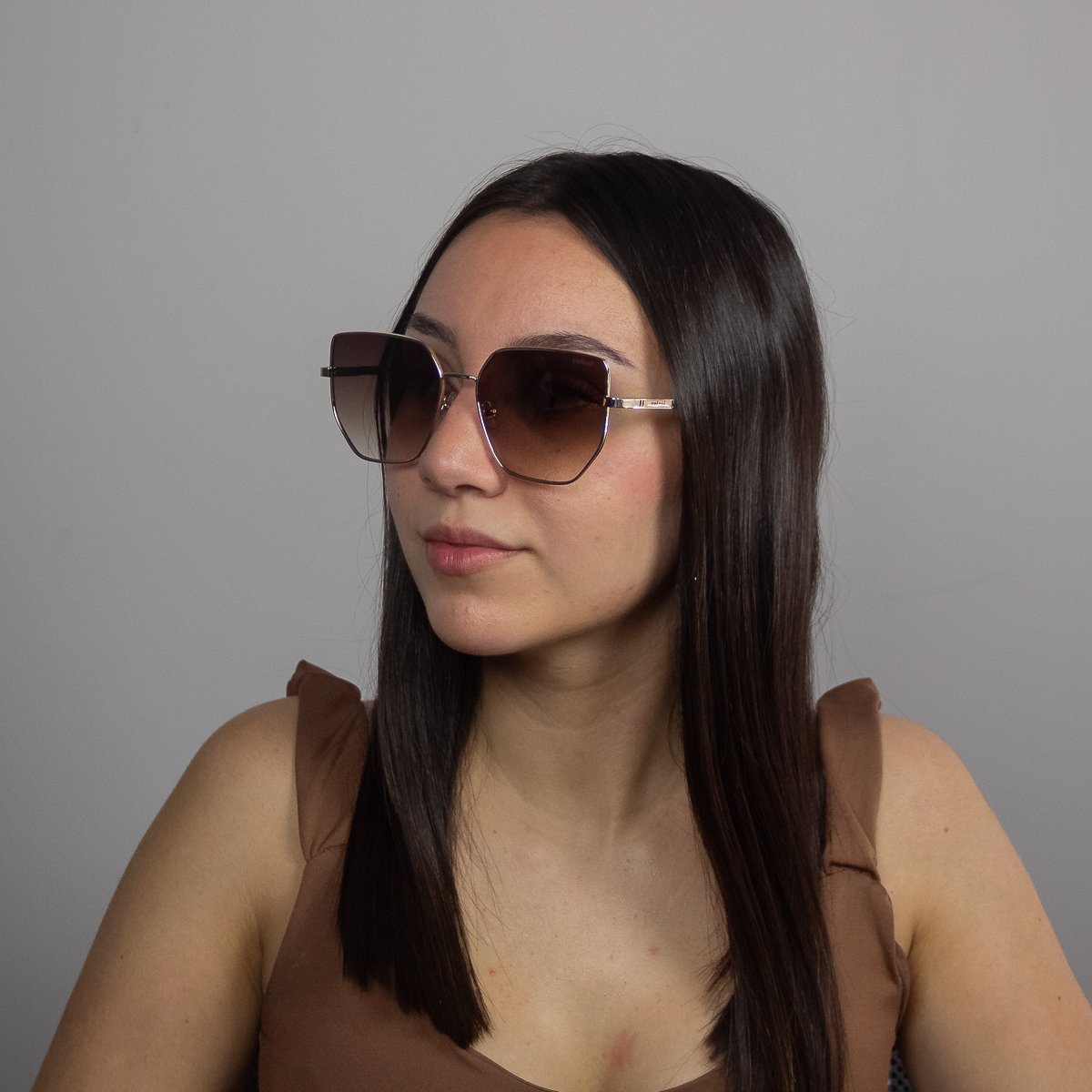 Oculos Solar Colcci C0233e1034 Dourado Brilho Lente Marrom Degrade cat1 Dourado 4