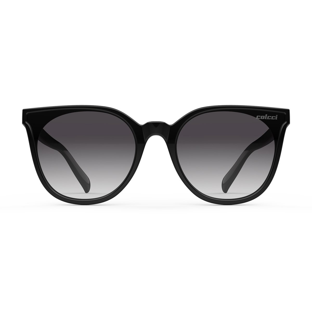 Oculos Solar Infantil Colcci Cora Fun C0206a0233 Preto Brilho Lente Cinza Degrade cat1 Preto 2