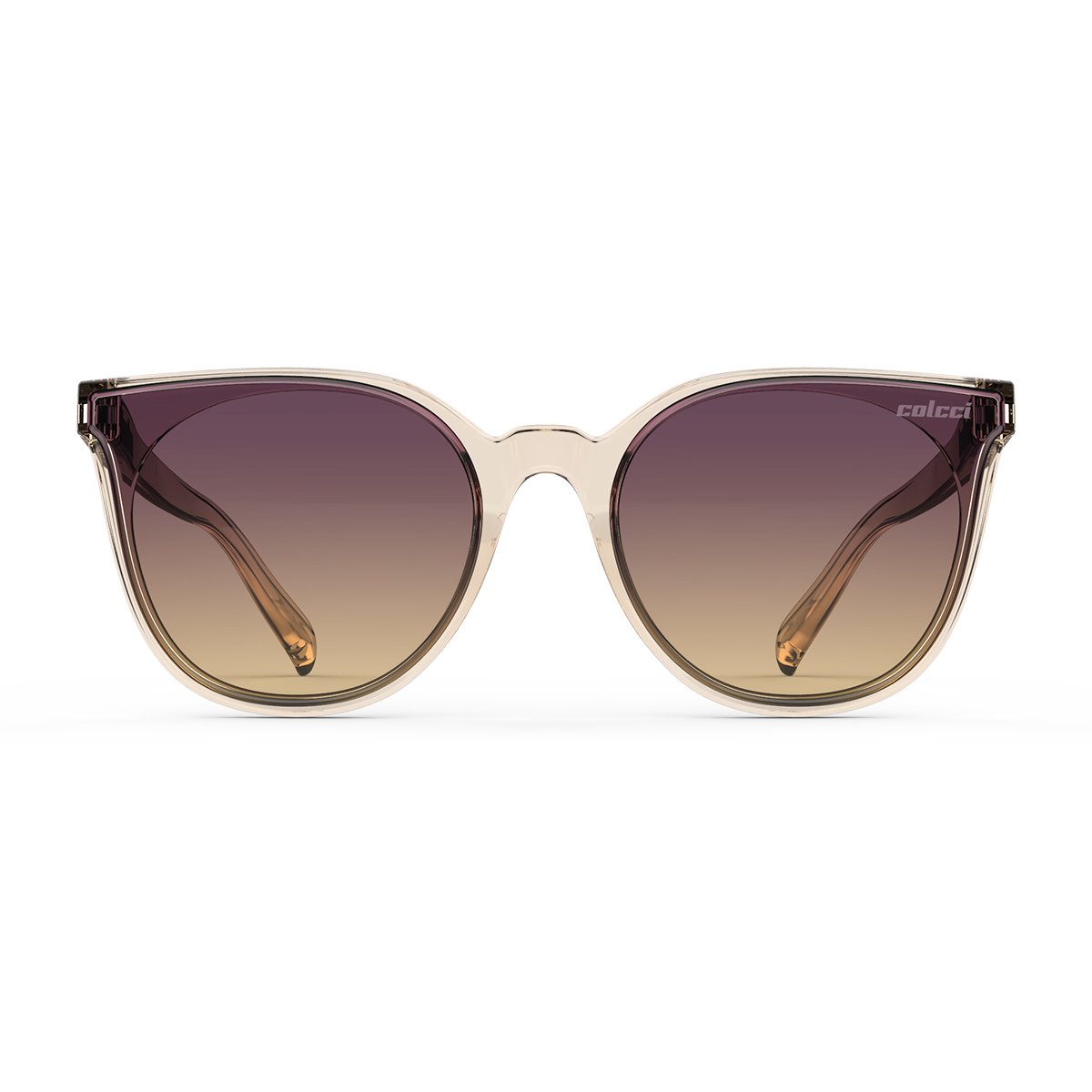 Oculos Solar Infantil Colcci Cora Fun C0206b61a7 Nude Translucido Lente Roxo Degrade cat1 Bege 2