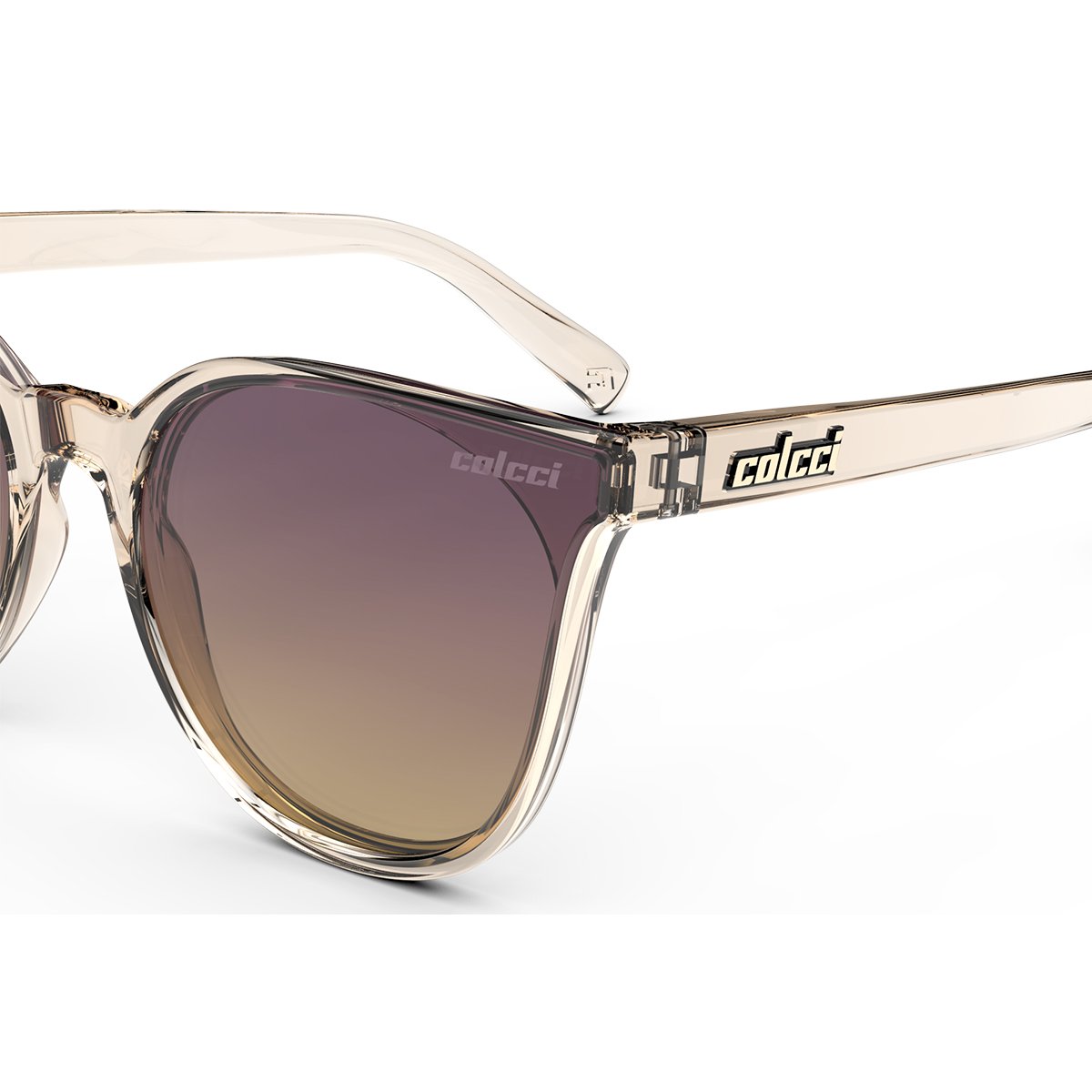 Oculos Solar Infantil Colcci Cora Fun C0206b61a7 Nude Translucido Lente Roxo Degrade cat1 Bege 3