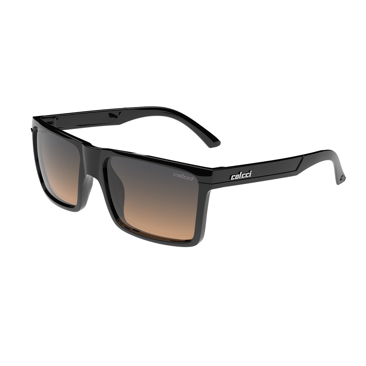 Oculos Solar Colcci Adam C0155a0221 Preto Brilho Lente Azul Degrade cat1