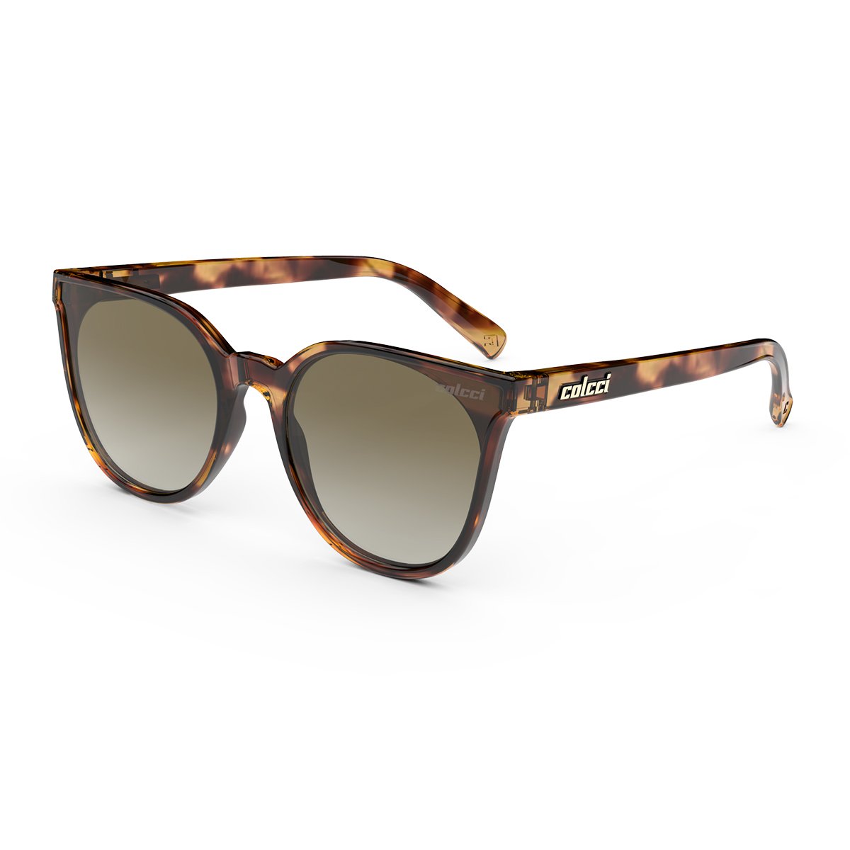 Oculos Solar Infantil Colcci Cora Fun C0206f2134 Marrom Brilho Demi Lente Marrom Degrade cat1