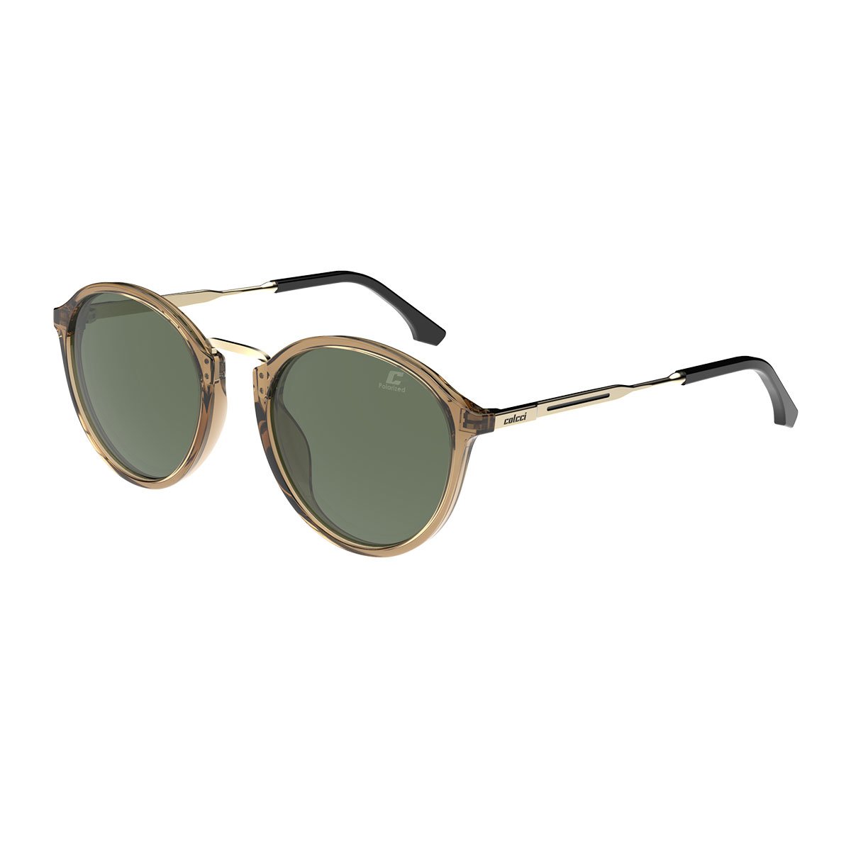 Oculos Solar Colcci Tanne C0242j0889 Marrom Translucido Lente Verde Polarizada cat1