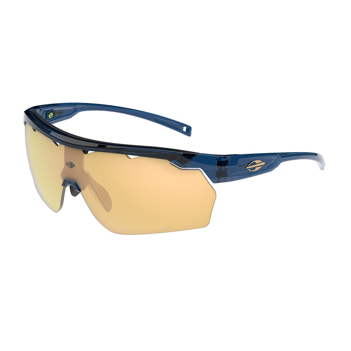 Oculos Solar Mormaii Smash M0129k03ap Azul Translucido Lente Dourado Espelhada cat1