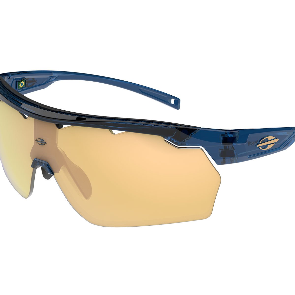 Oculos Solar Mormaii Smash M0129k03ap Azul Translucido Lente Dourado Espelhada cat1 Azul 3