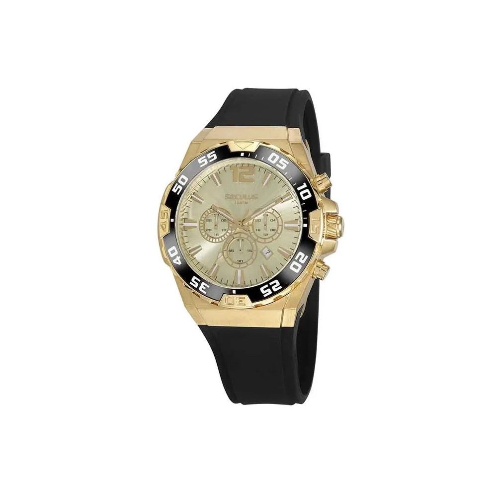 Relogio Seculus Masculino Esportivo Cronografo 20779gpsvdu5