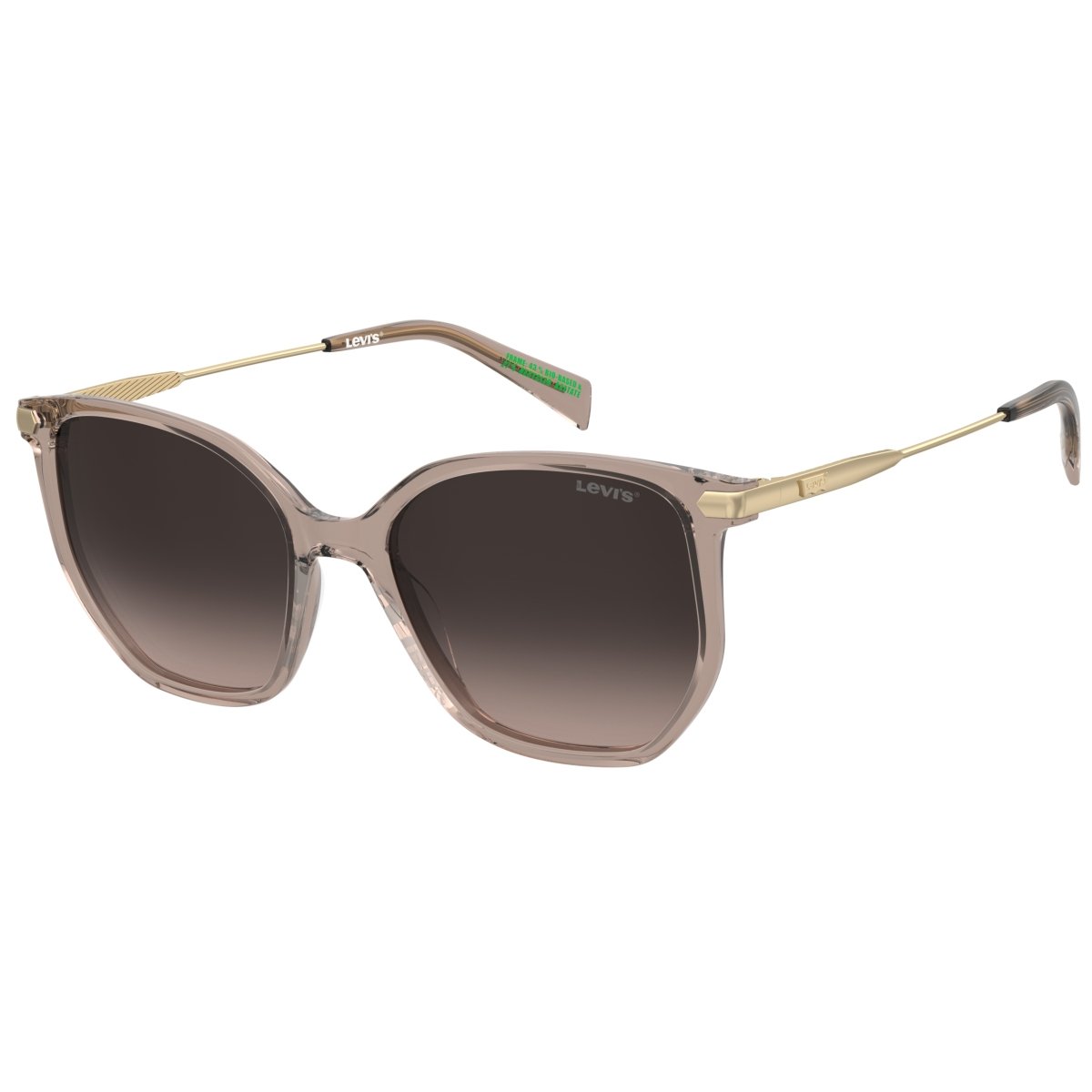 Oculos Solar Levis Lv5094/s 10a 54 Bege Translucido Lente Marrom Degrade