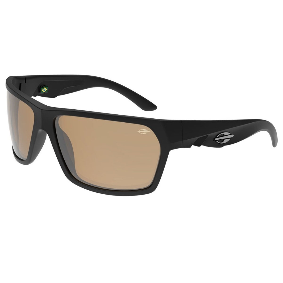 Oculos Solar Mormaii Amazonia 2 442a1481 Preto Fosco Lente Dourado Espelhada