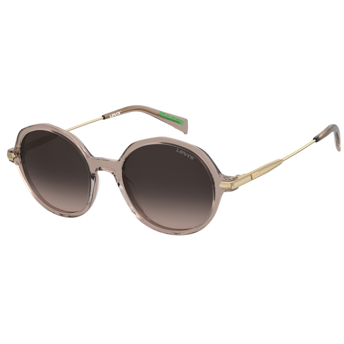 Oculos Solar Levis Lv5095/s 10a 51 Bege Translucido Lente Marrom