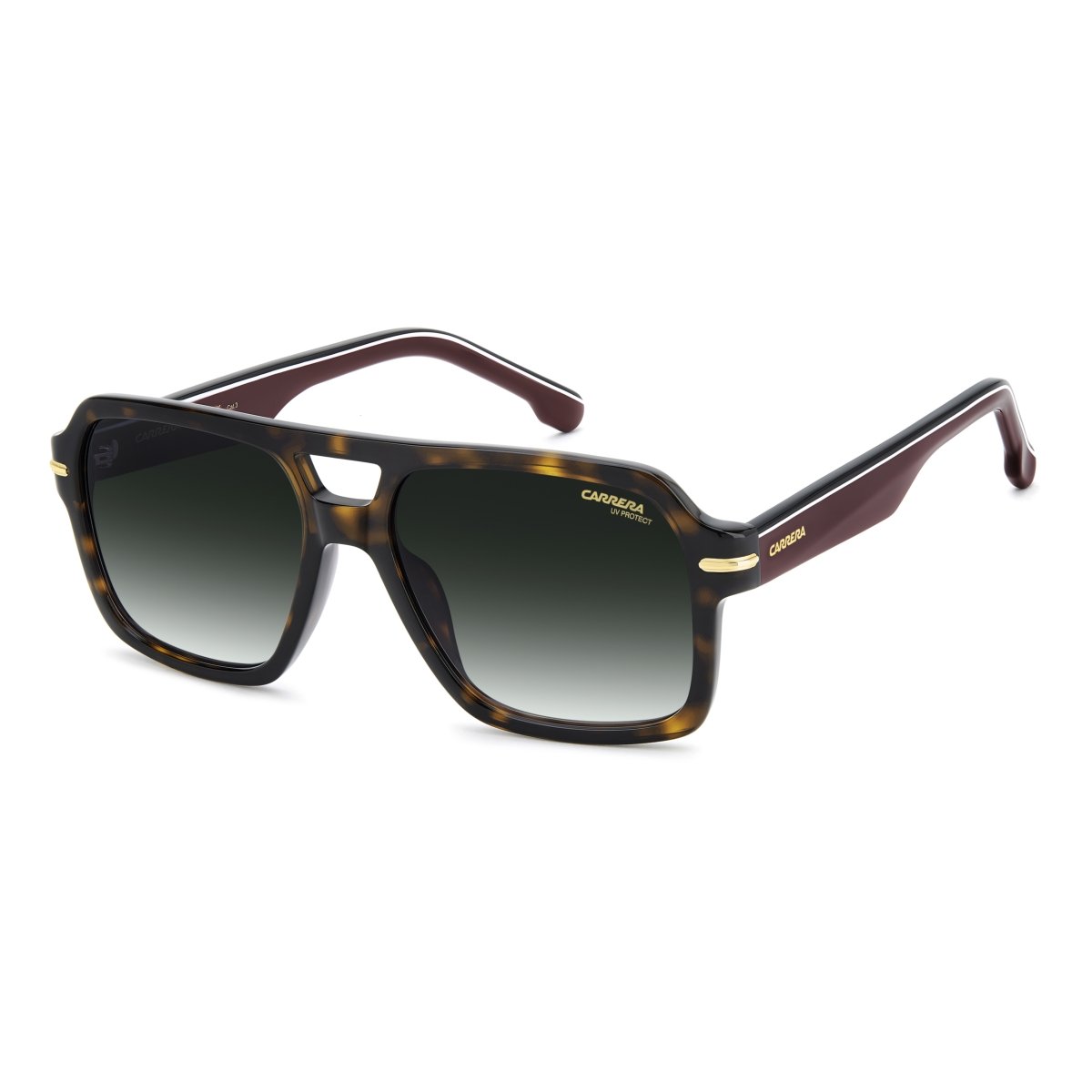 Oculos Solar Carrera 377/s 086 56 Marrom Brilho Havana Lente Verde Degrade