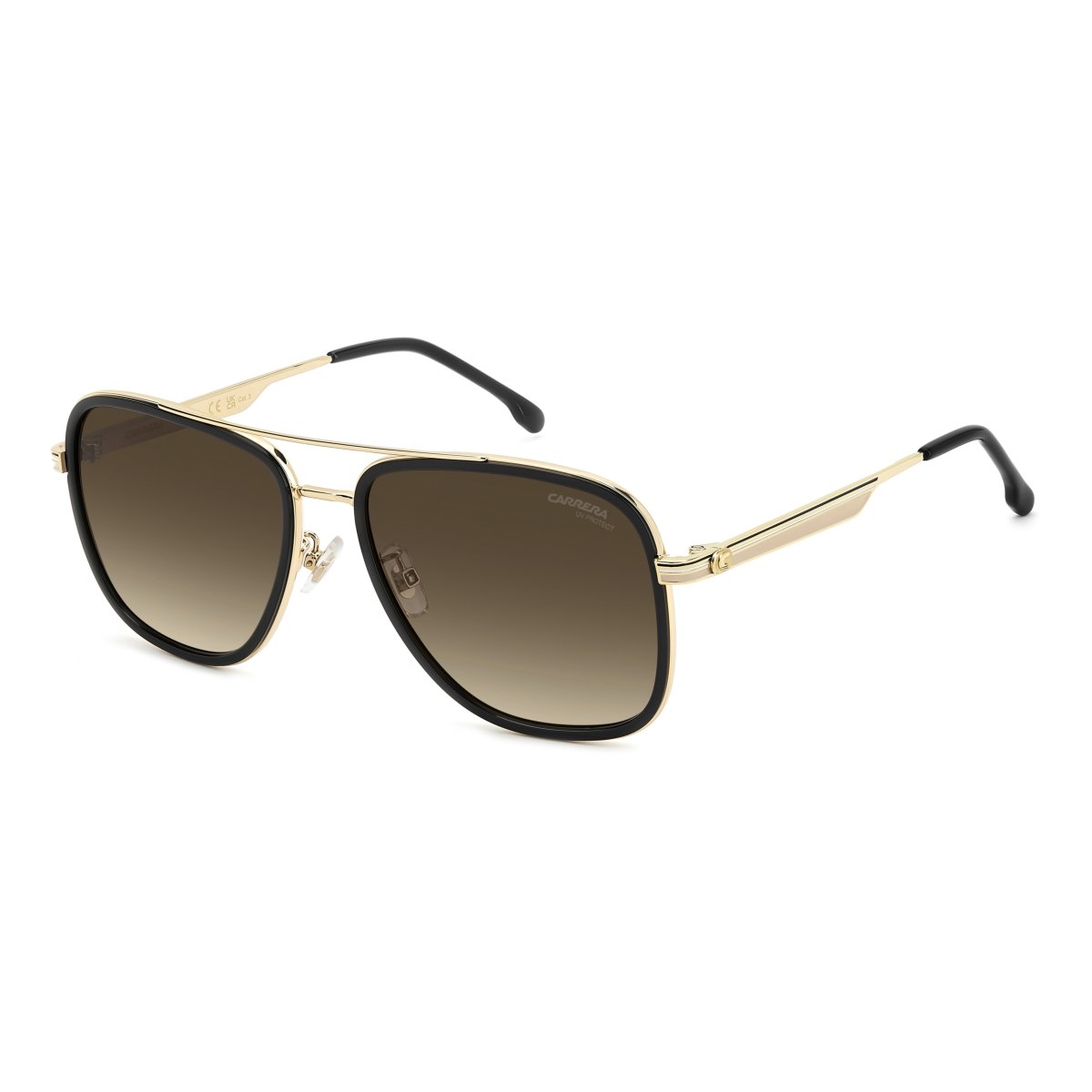 Oculos Solar Carrera 3089/s 80s 58 Dourado Brilho Lente Marrom Degrade