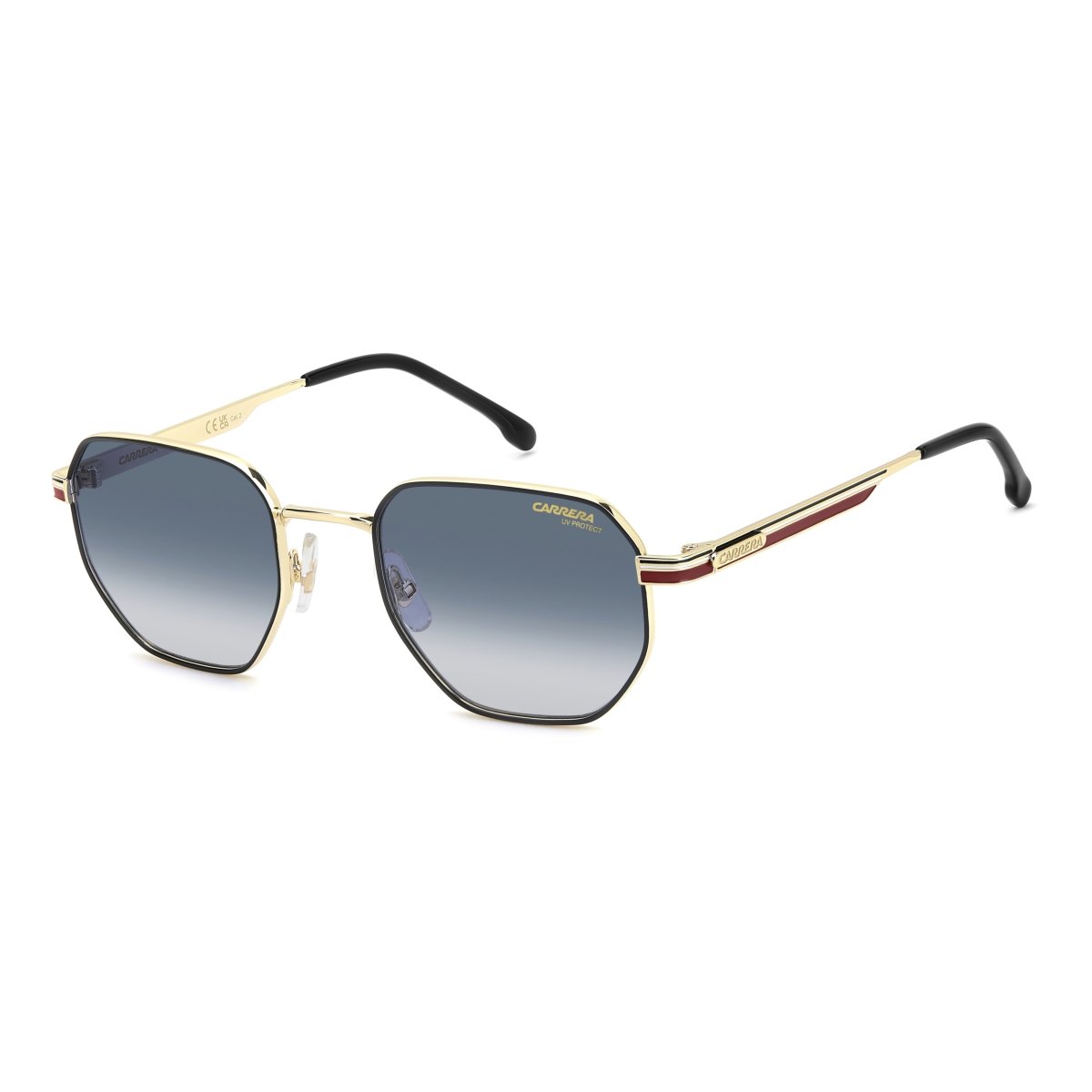 Oculos Solar Carrera 380/s w3j 52 Preto Fosco Lente Azul Degrade