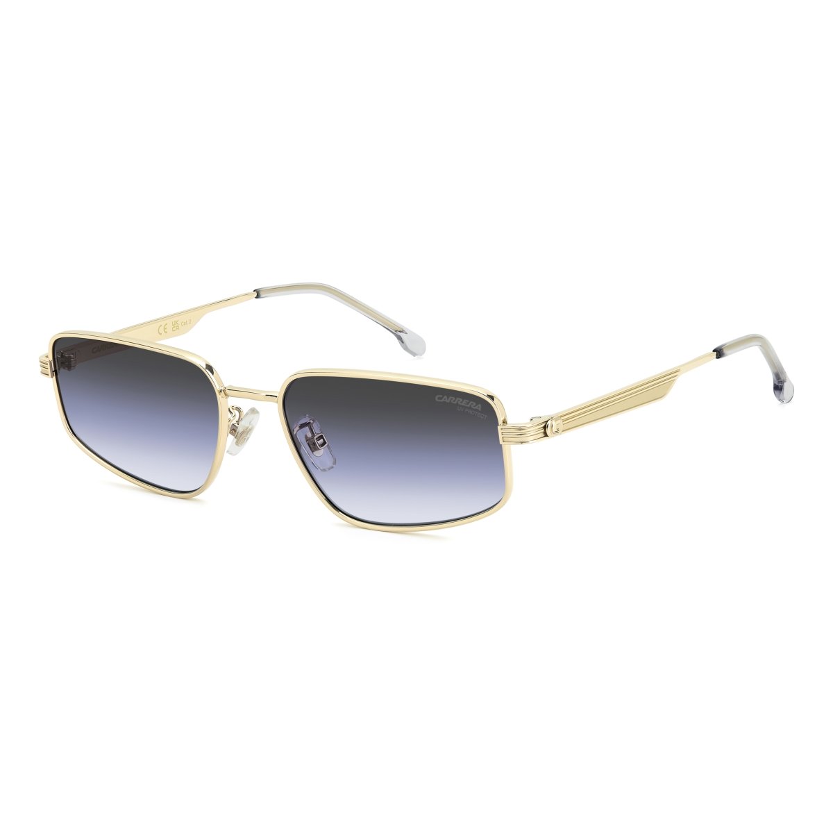 Oculos Solar Carrera 3087/s J5g 56 Dourado Brilho Lente Azul Degrade