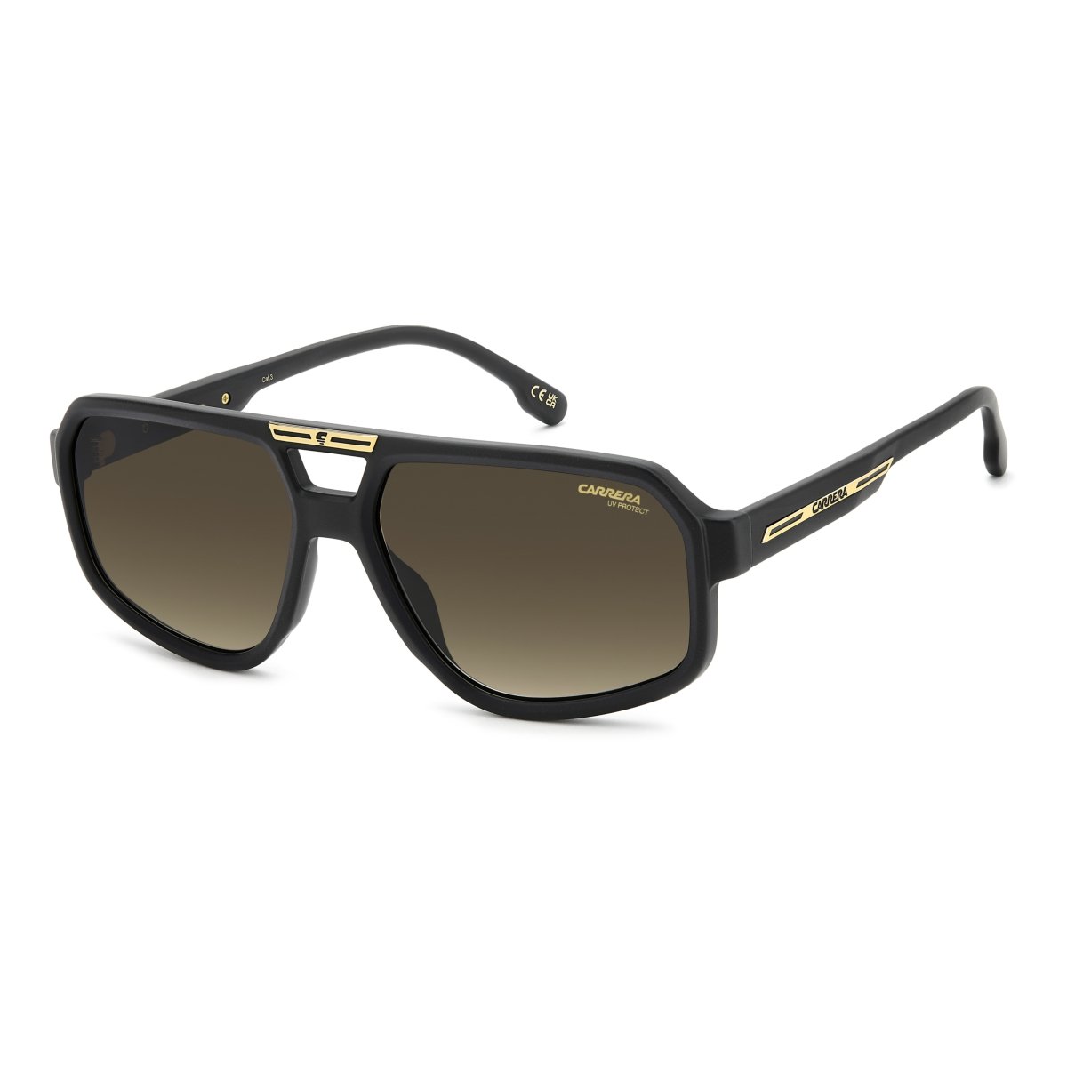 Oculos Solar Carrera Victory C 26/s 003 59 Preto Fosco Lente Marrom Degrade