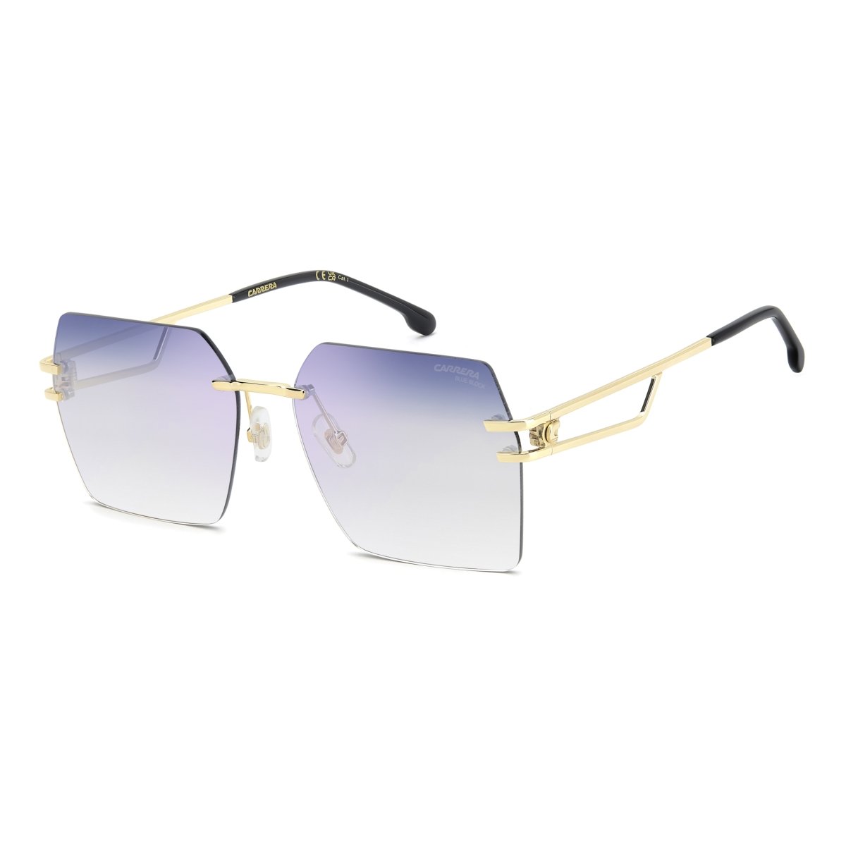 Oculos Solar Carrera CA3102/S/BB J5g 58 Dourado Brilho Lente Azul Degrade