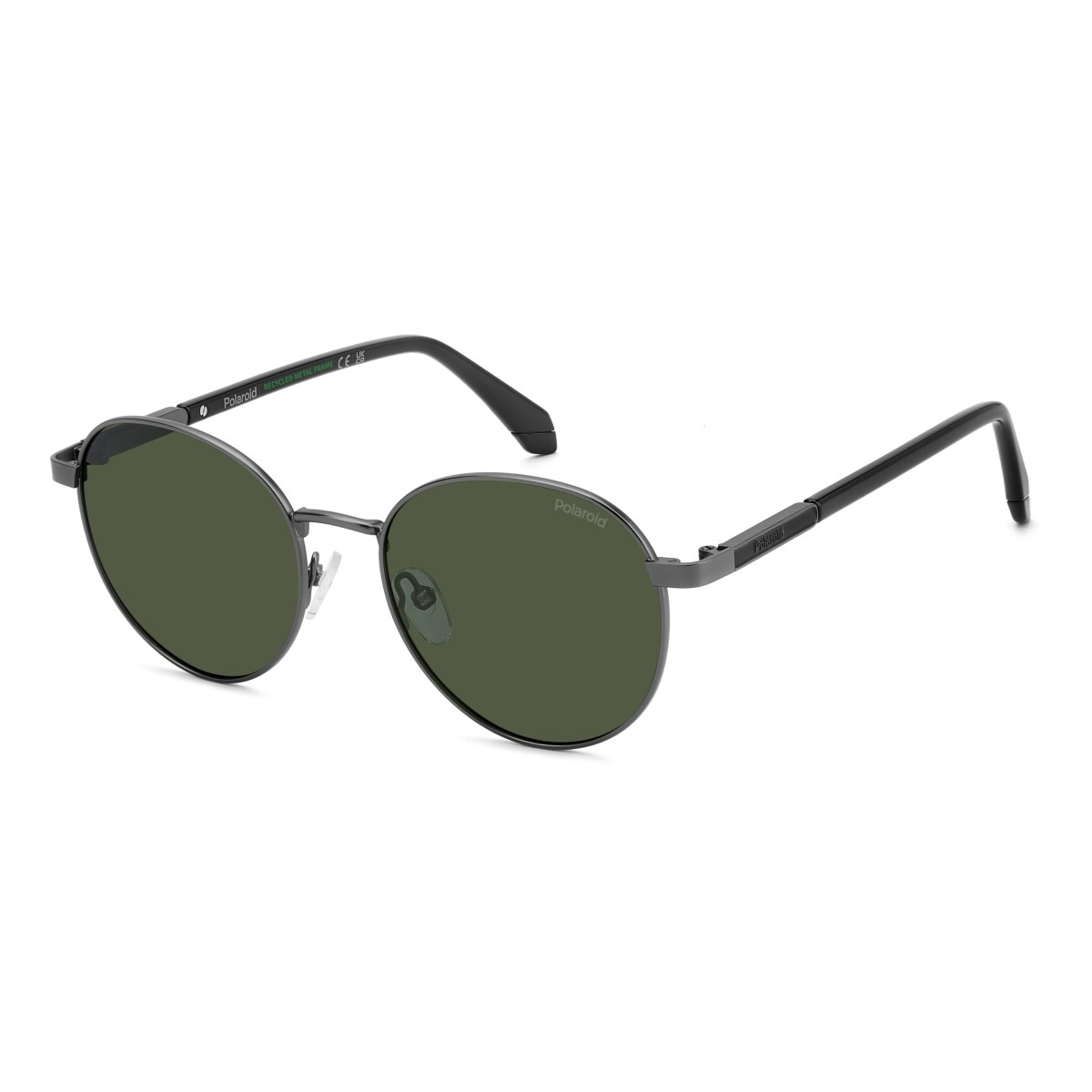 Oculos Solar Polaroid Pld4197/s/x R80 53 Grafite Fosco Lente Verde Polarizada